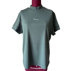 Makade Golf T-shirt size XL Green Mock Neck